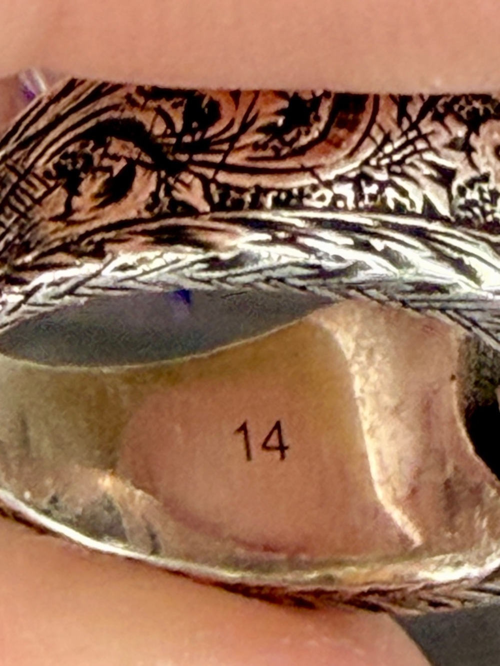 Gucci Interlocking G Solid Sterling Silver Ring | 6 3/4 Unisex | New Full Set - Picture 9 of 11